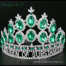 Coroa de cristal de tiara de alta qualidade coroa de strass